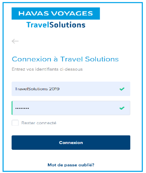 havas voyage connexion